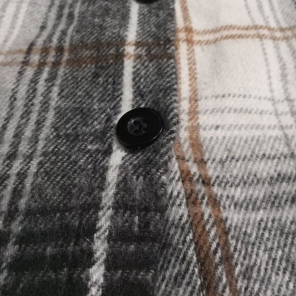 Shein Lune Plaid Print Plus Size Button Front Sleeveless Vest Jacket Women's 2XL - Picture 12 of 12